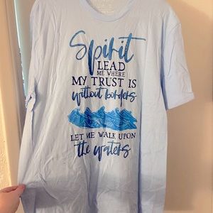 Light Blue Christian Shirt